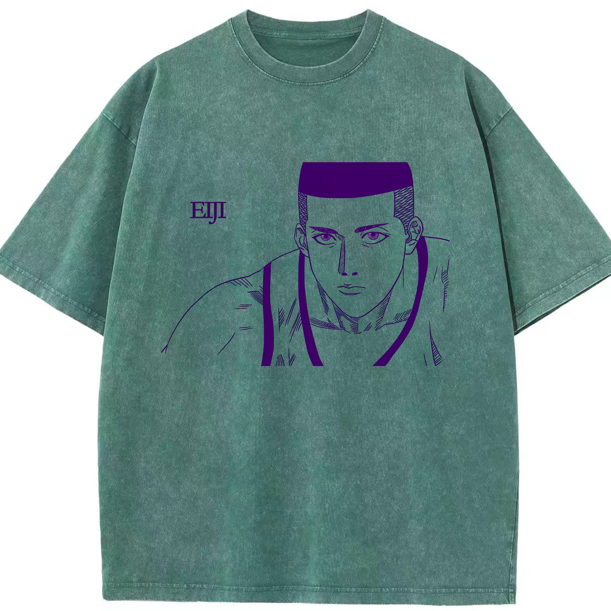 （画像用） SLAM DUNK／スラムダンク 綿100% ヴィンテージ風 半袖Tシャツ（フロントプリント）